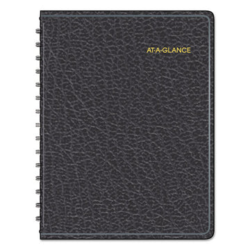 AT-A-GLANCE® Four-person Group Undated Daily Appointment Book, 10.88 X 8.5, Black Cover, 12-month (jan To Dec): Undated freeshipping - TVN Wholesale